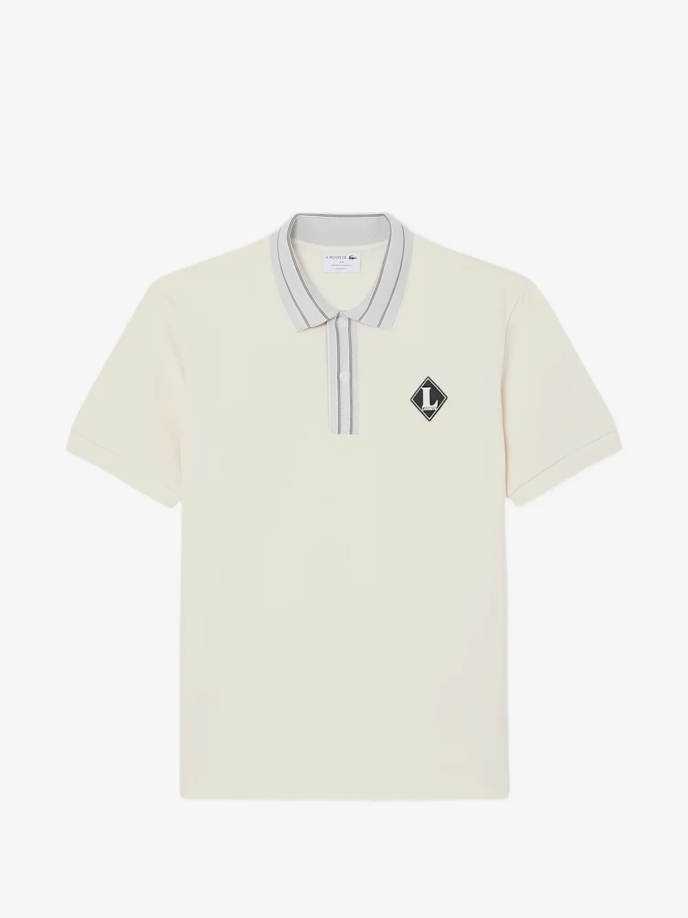 Lacoste polo à patch logo | tons neutres | Image 1