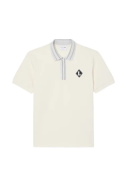 Lacoste logo-patch polo shirt