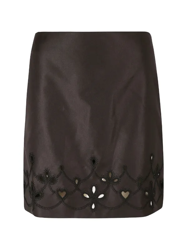 Chloé Cut-out Skirt in Black
