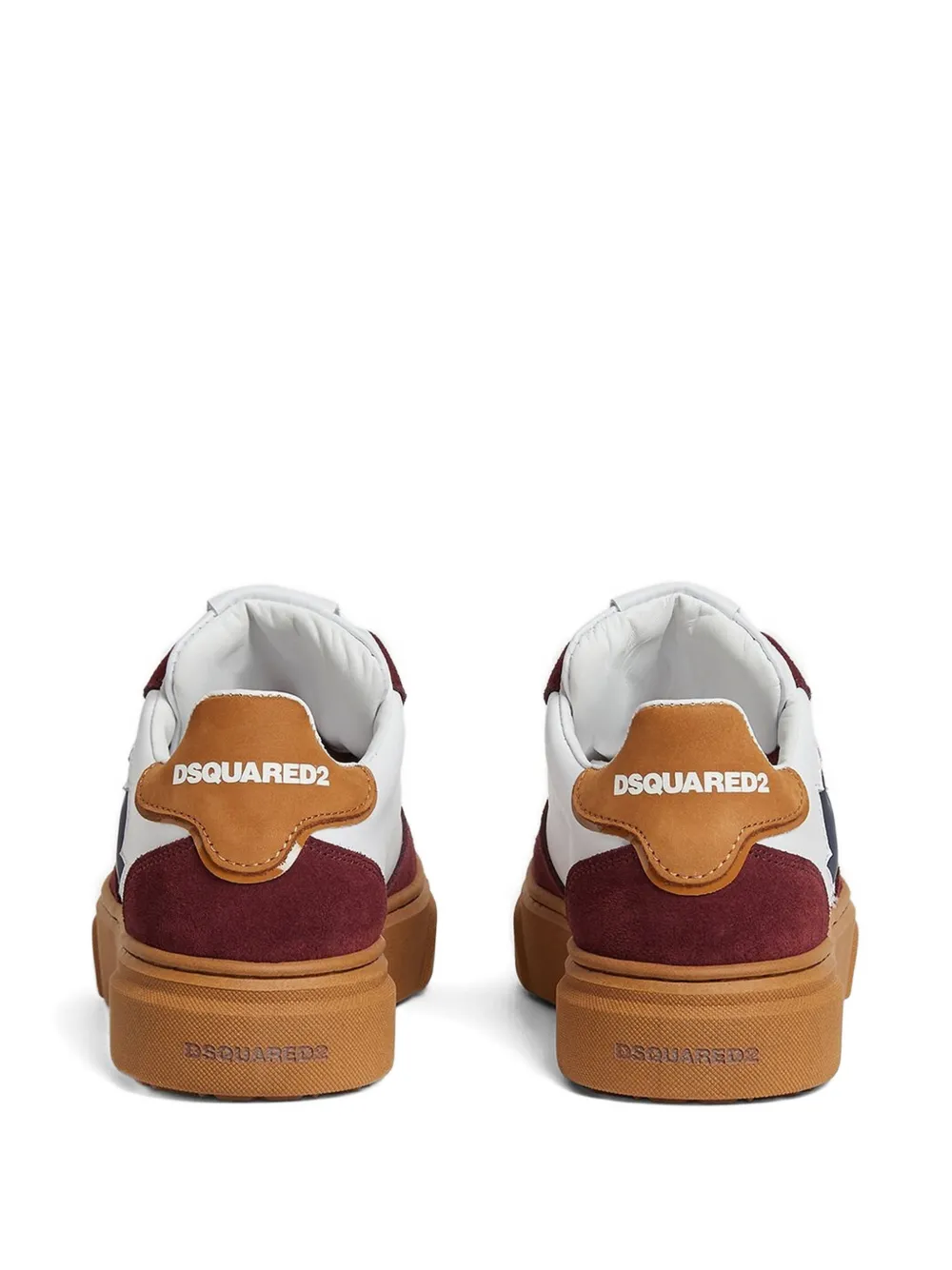 DSQUARED2 KIDS leaf-motif sneakers Wit