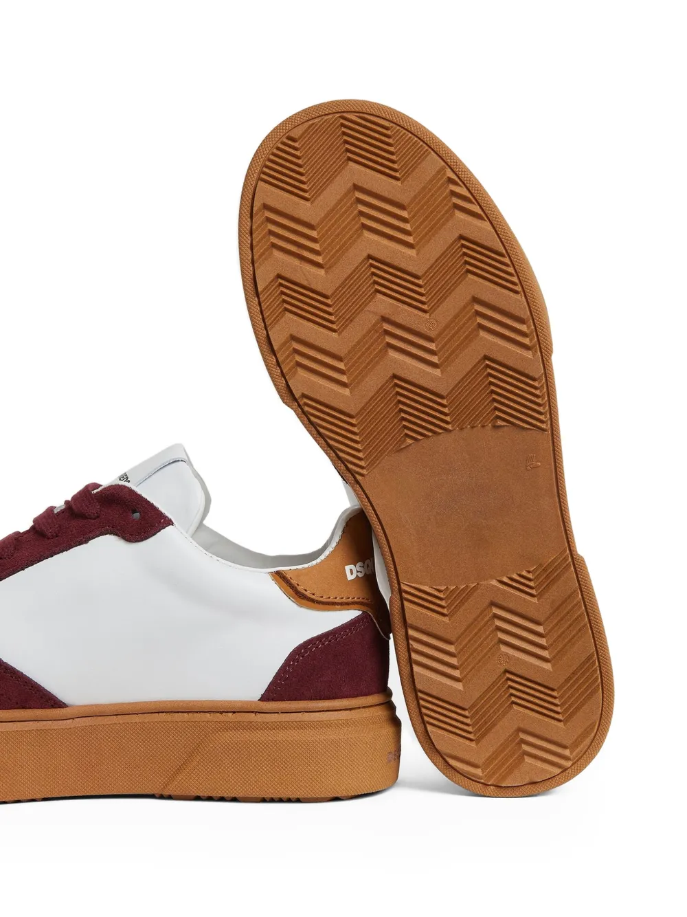 DSQUARED2 KIDS leaf-motif sneakers Wit