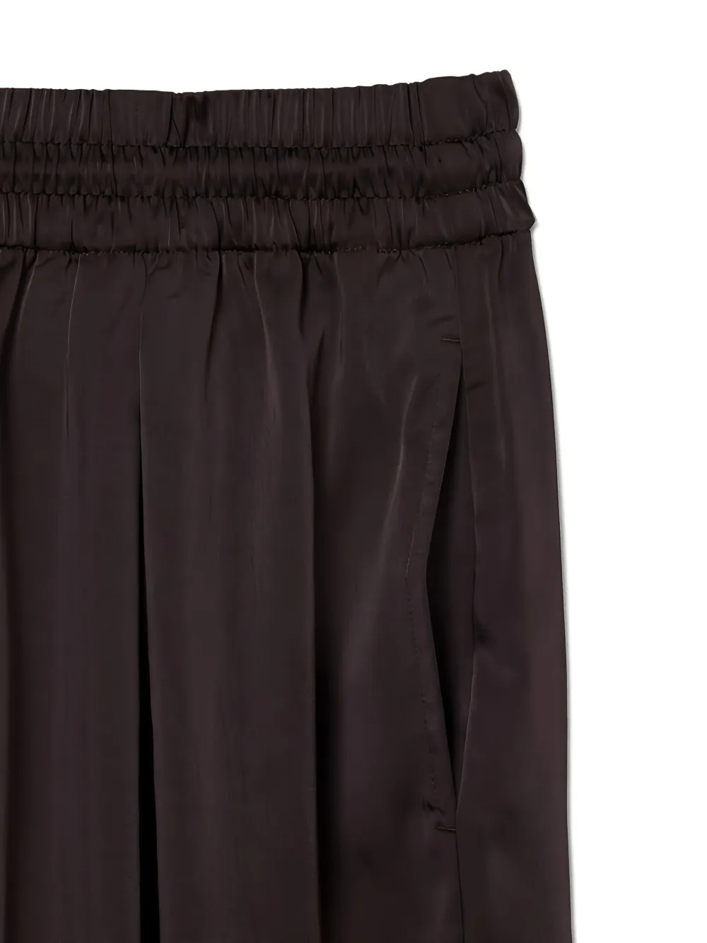 Lacoste Broek met elastische taille Bruin