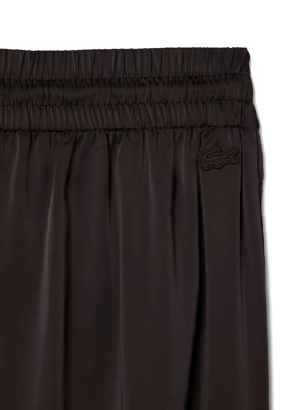 Lacoste Broek met elastische taille Bruin