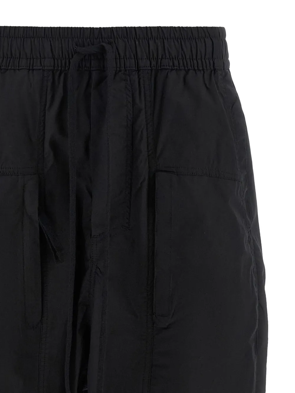Thom Krom 34 Drawstring Low-crotch Pants In Black