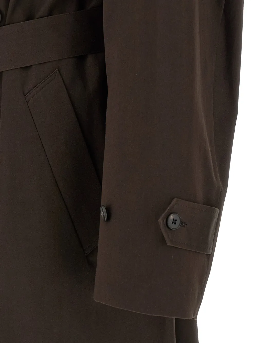 STEIN Trenchcoat met dubbele rij knopen Bruin
