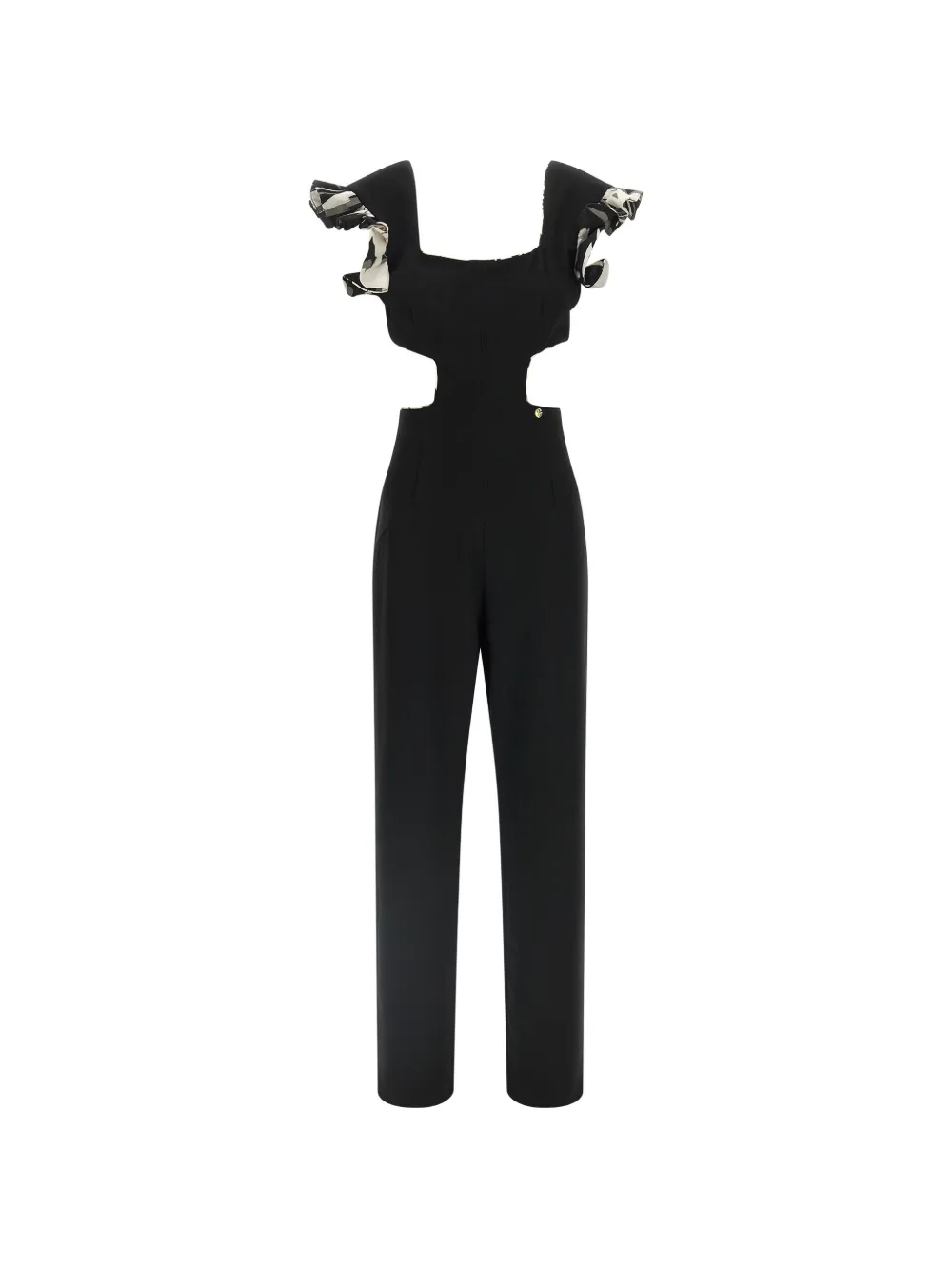 Catalina D'anglade cut-out ruffled jumpsuit - Nero