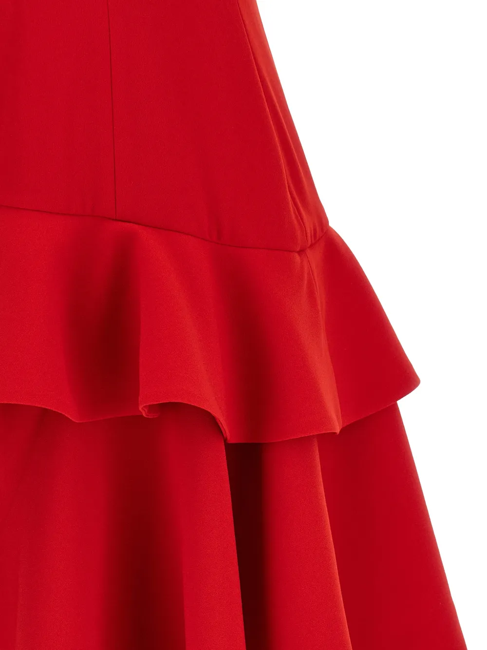Catalina Asymmetrische midi-jurk Rood