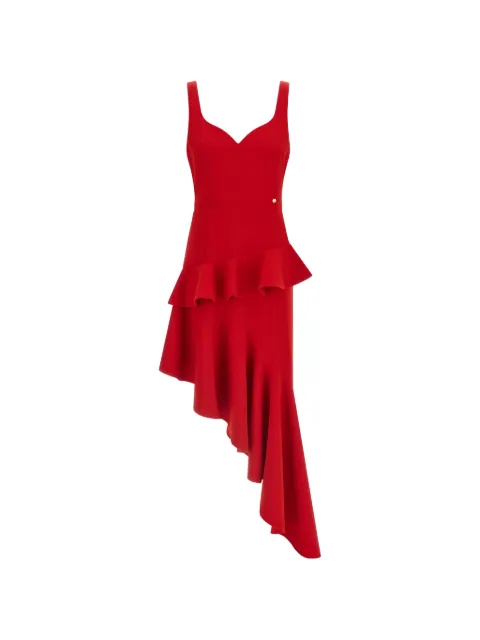 Catalina D'anglade ruffled asymmetric midi dress