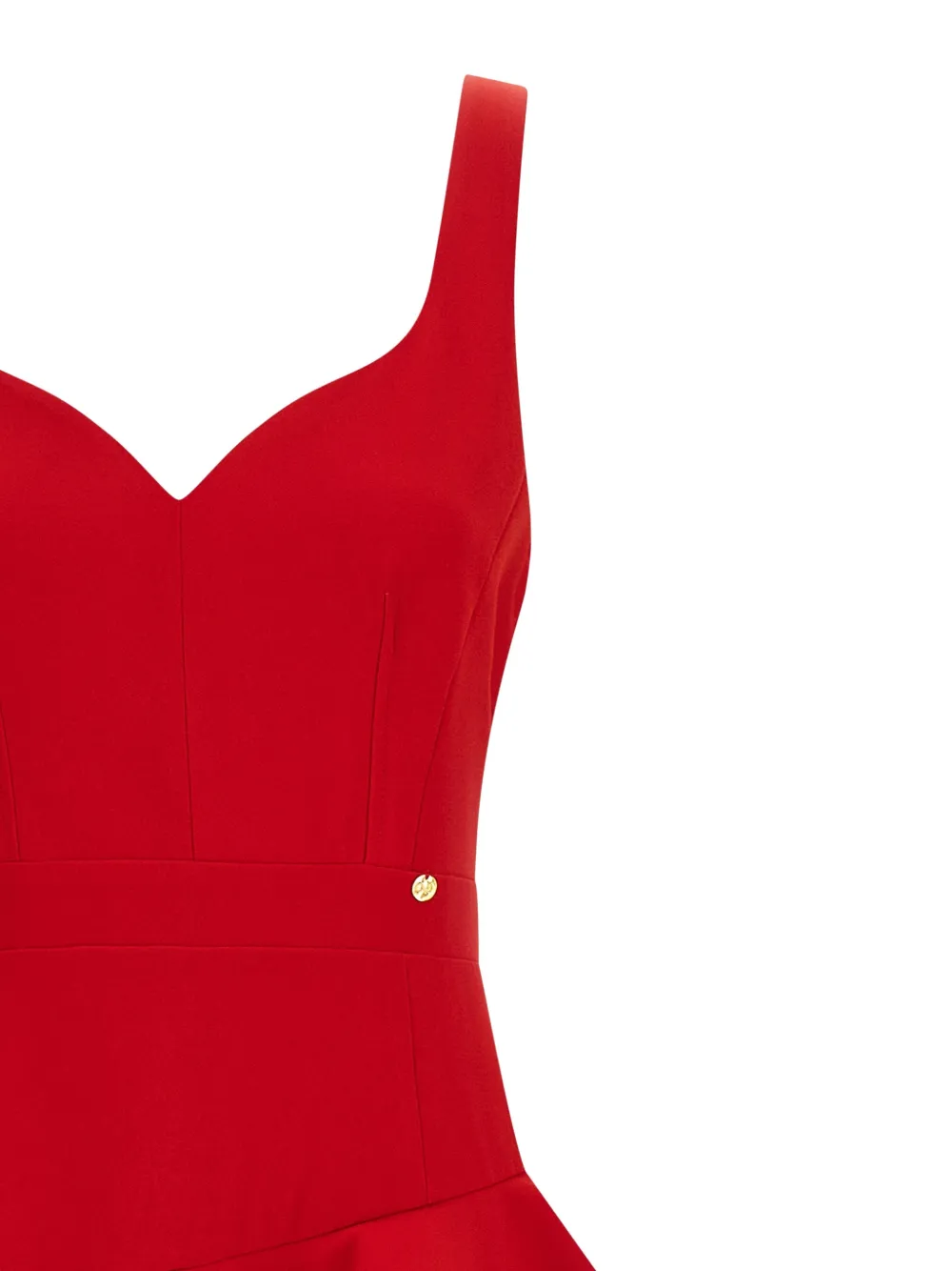 Catalina Asymmetrische midi-jurk Rood