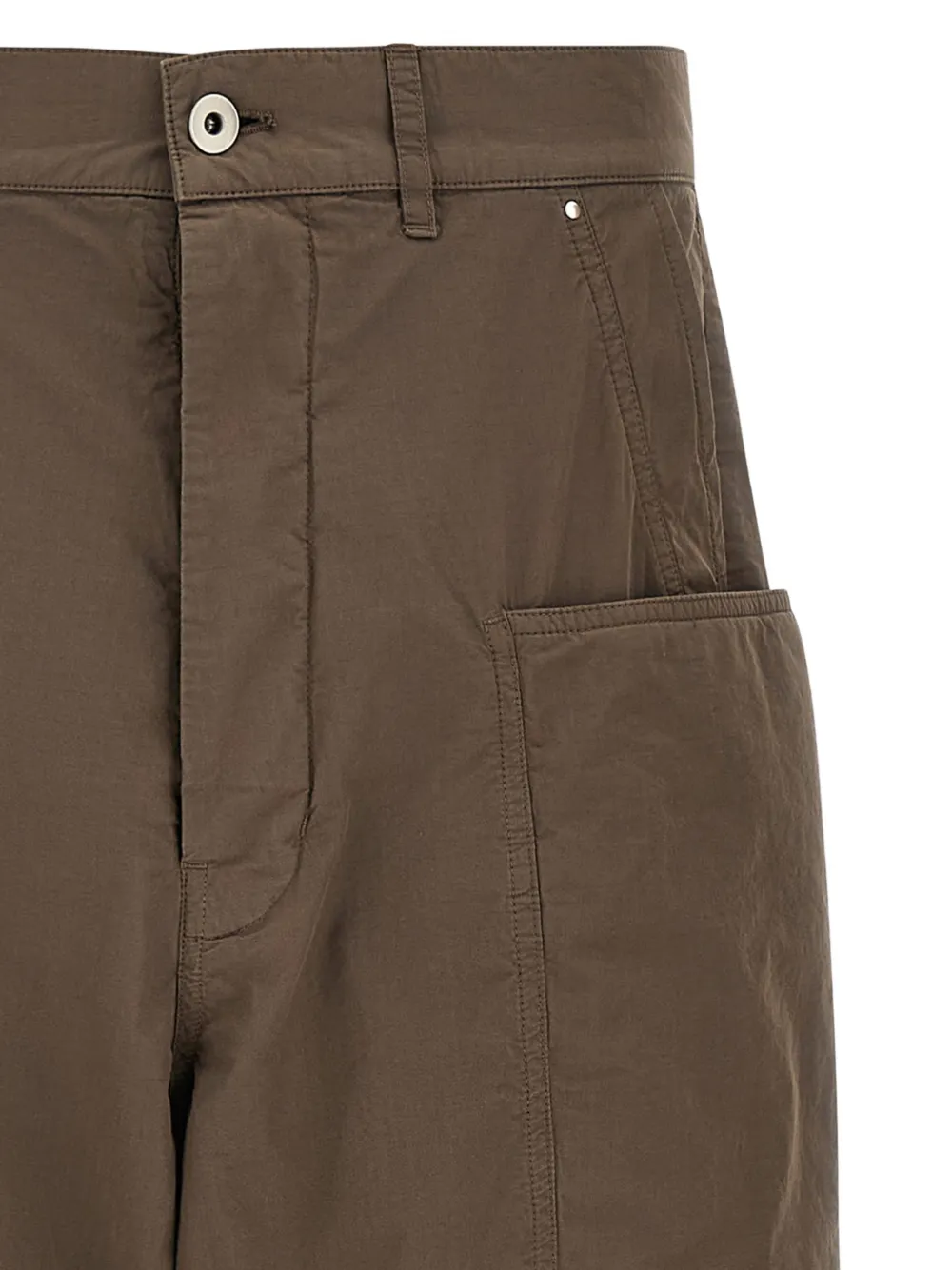 Rick Owens DRKSHDW Stefan ripstop cargo broek Bruin
