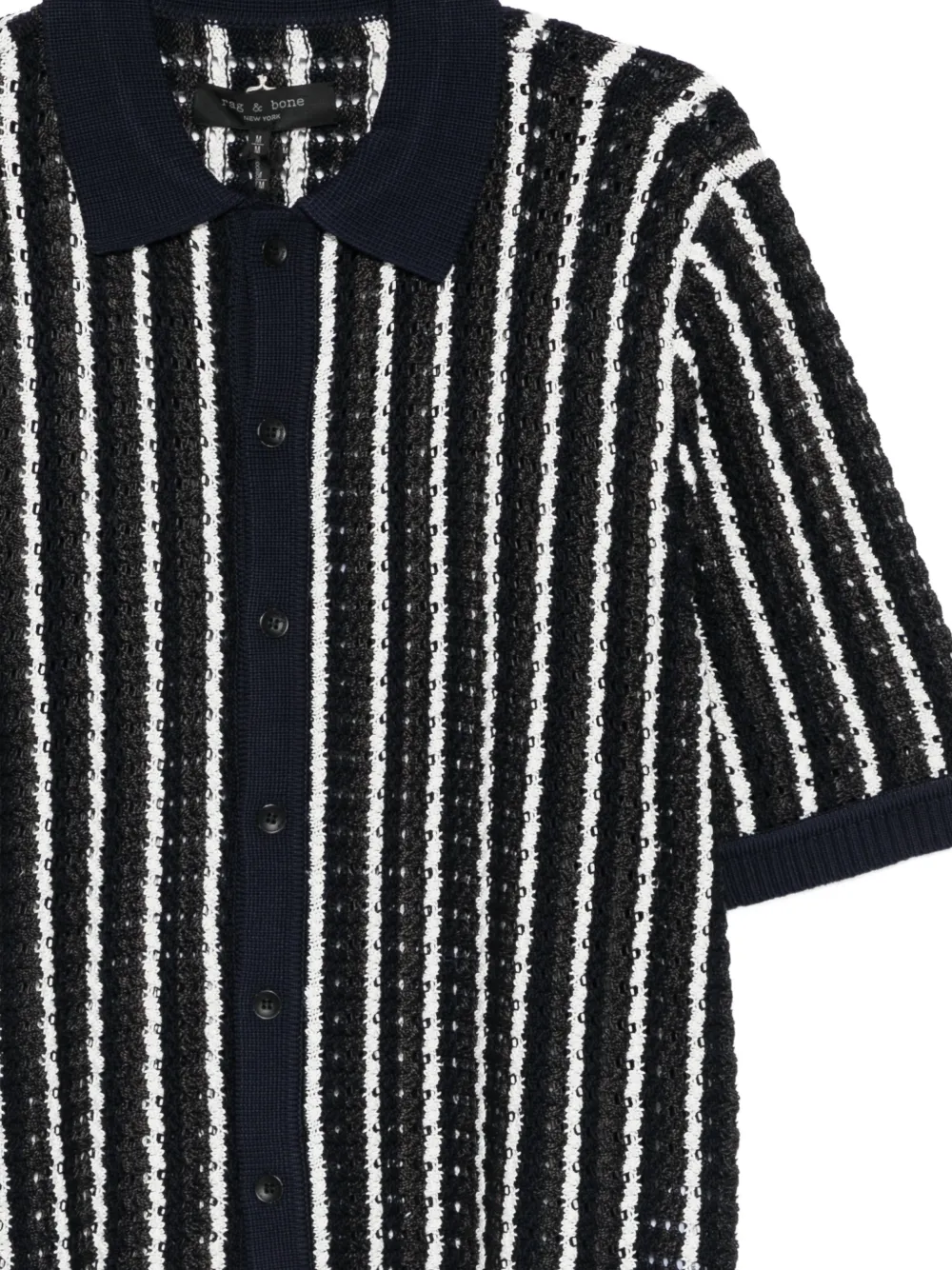 rag & bone Dalton gestreept overhemd Blauw