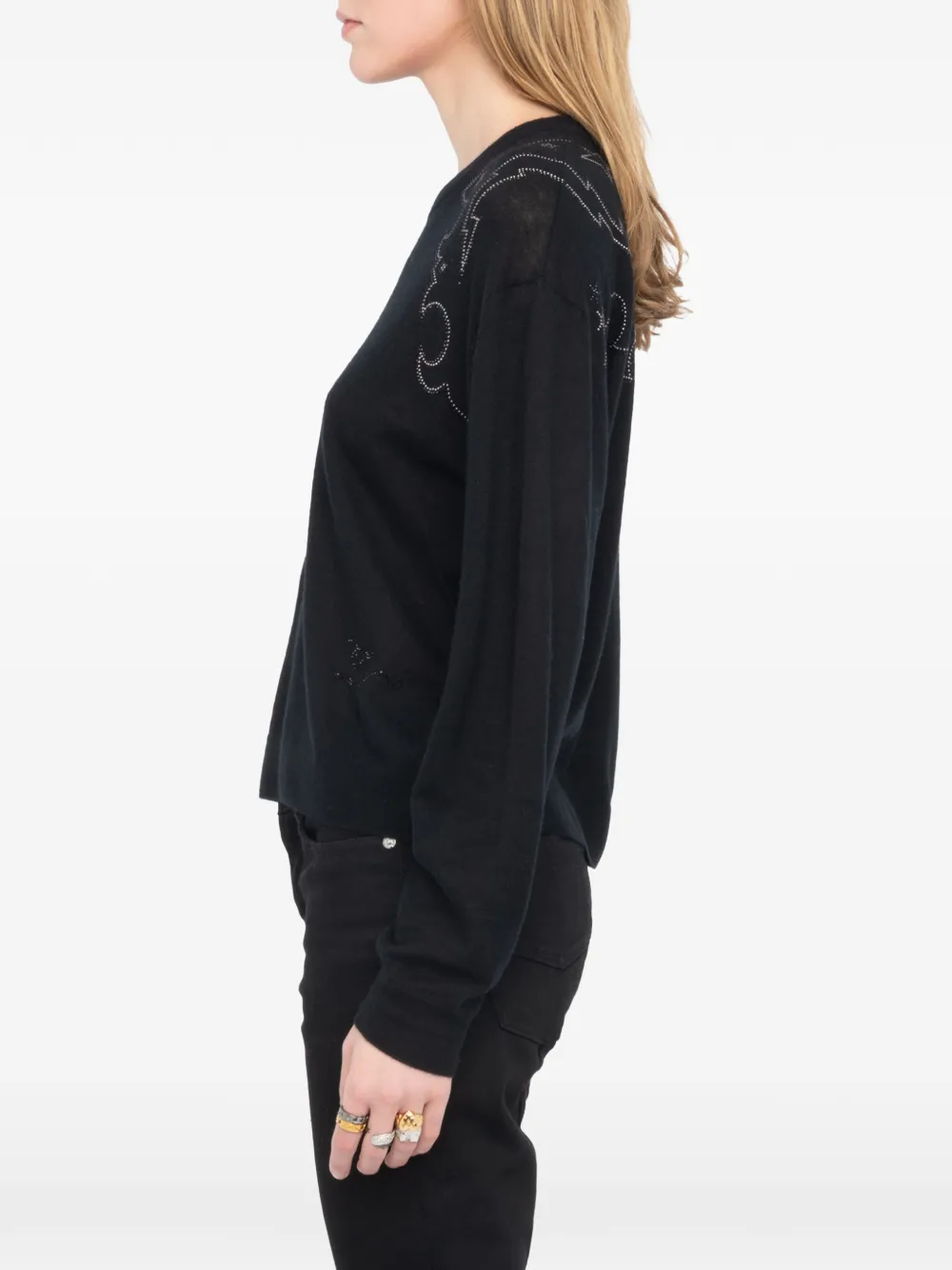Zadig&Voltaire Swapy kasjmier trui Zwart