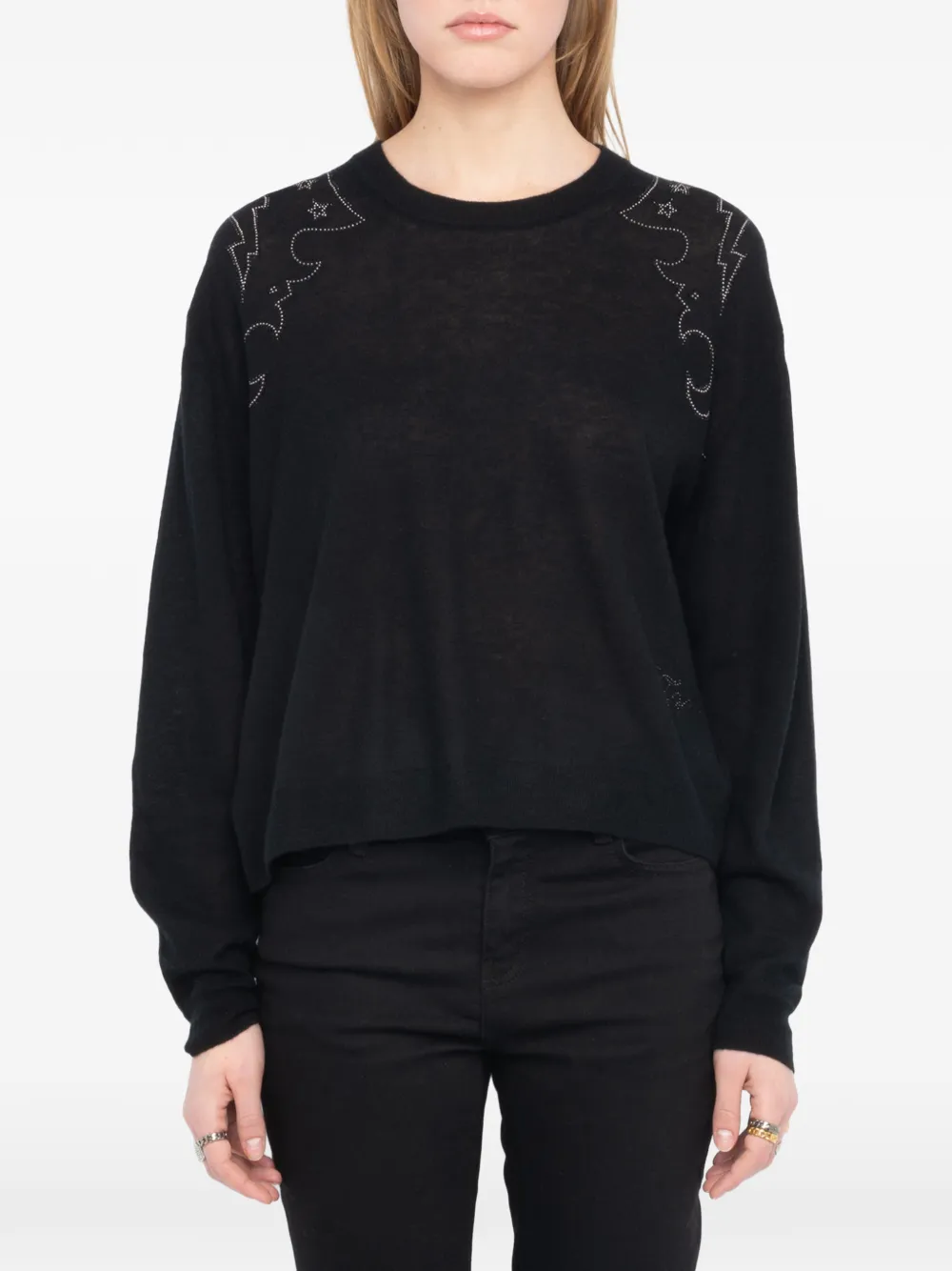 Zadig&Voltaire Swapy kasjmier trui Zwart
