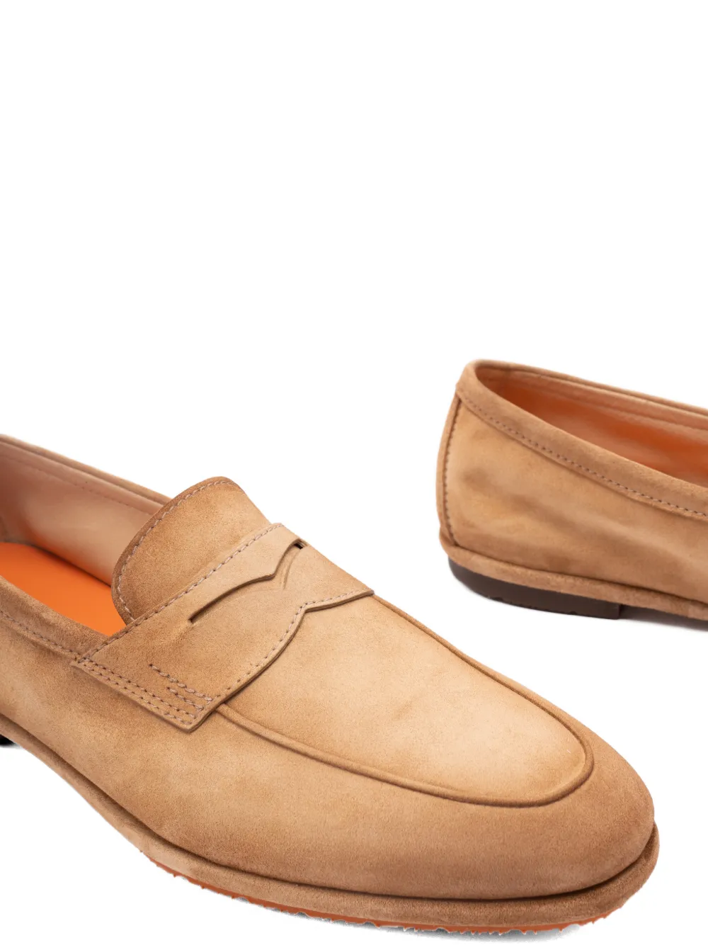 Santoni Suède loafers Beige