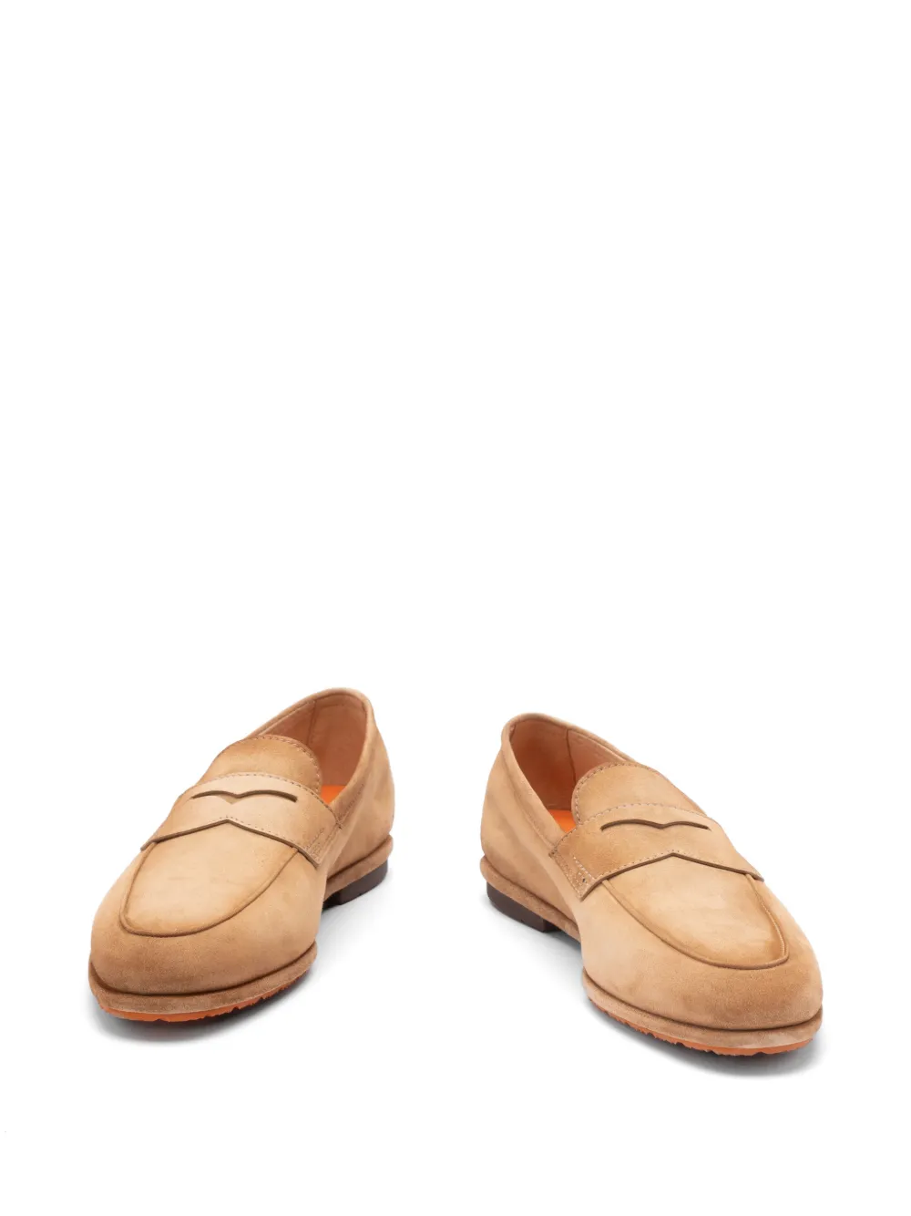 Santoni Suède loafers Beige