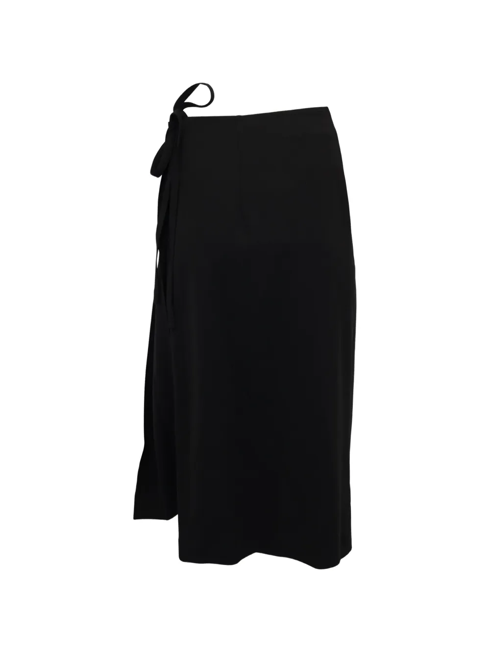 Theory pleated wrap midi skirt - Nero