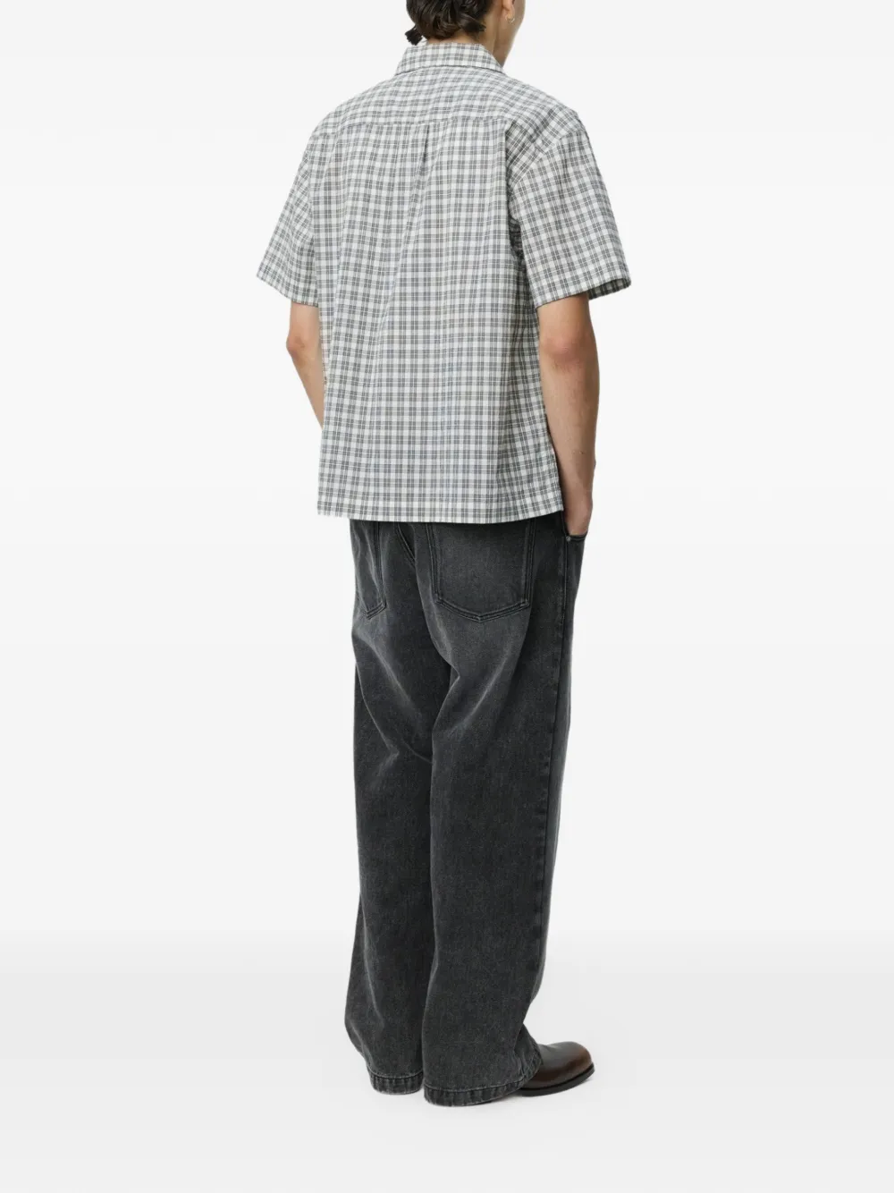 Mfpen Holiday Check Shirt | White | FARFETCH JO