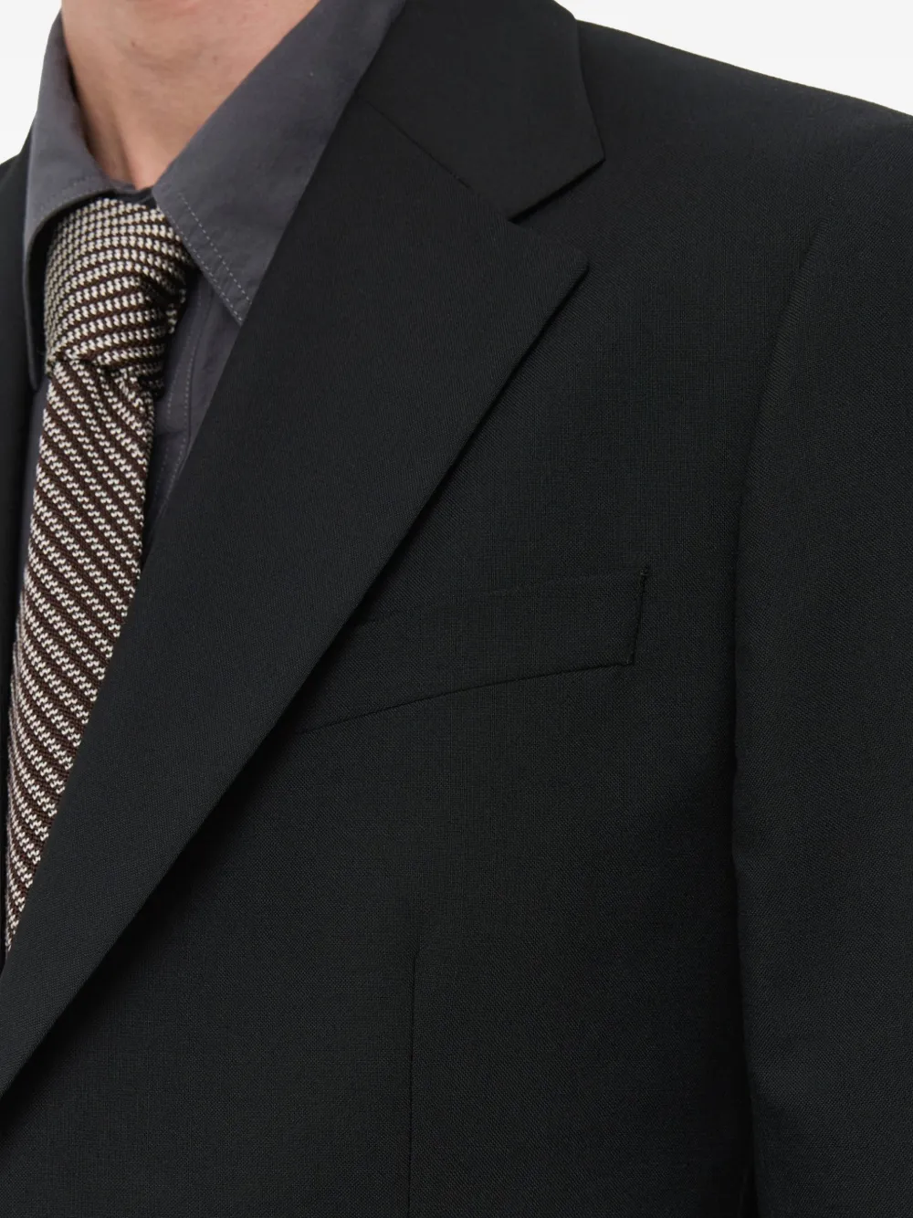 mfpen Blazer met enkele rij knopen Zwart