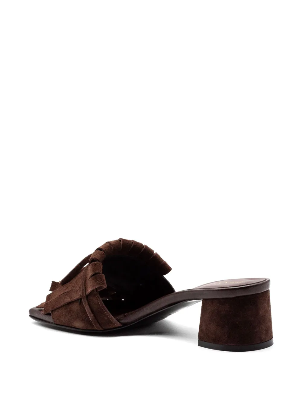  Donnarì 50mm Suede Mules - Brown 
