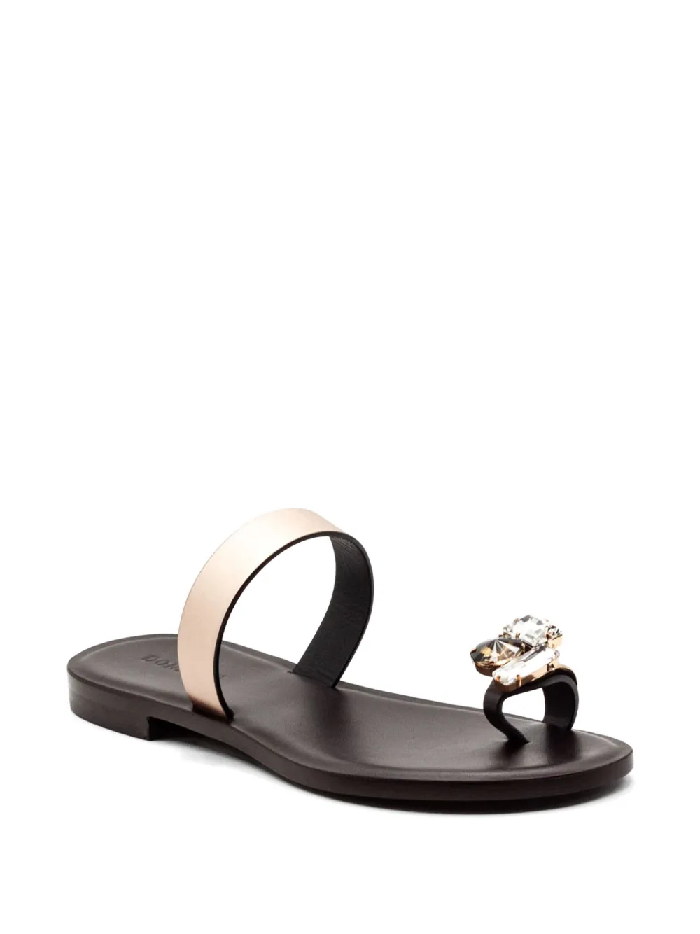  Donnarì Crystal-embellished Mules - Gold 