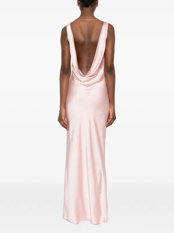 norma kamali formal dresses cowl-neck Maxi Dress | Pink Umgee
