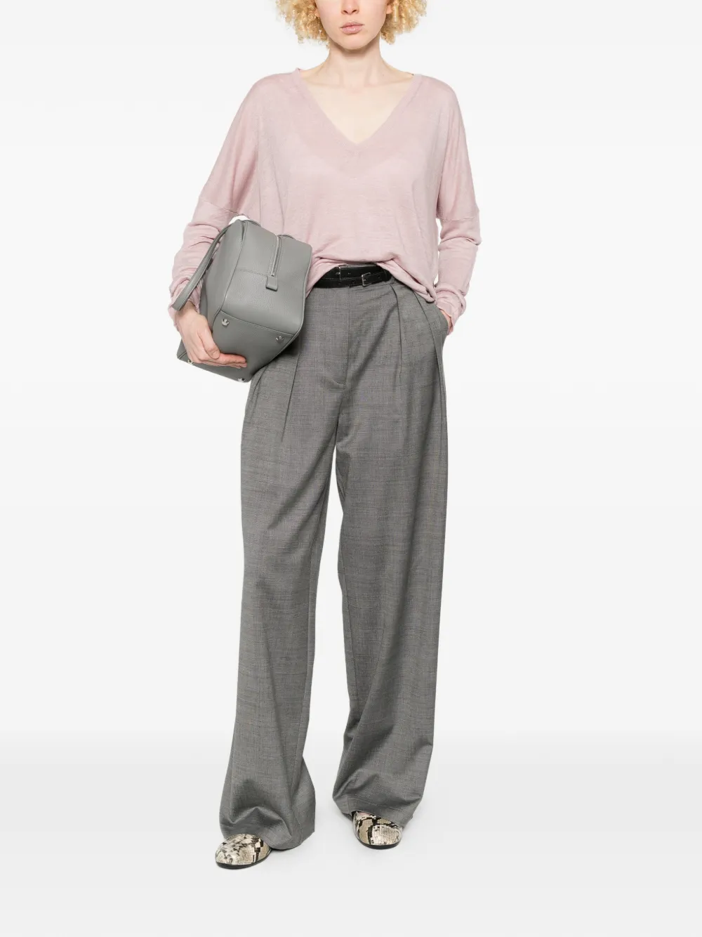  Beyou V-neck Sweater - Pink 