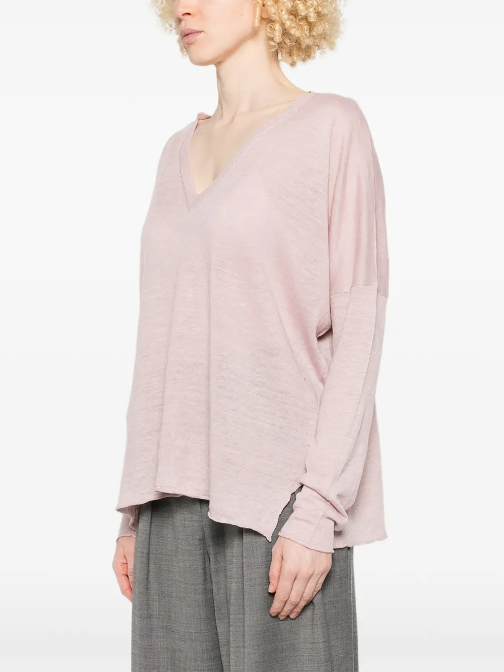  Beyou V-neck Sweater - Pink 