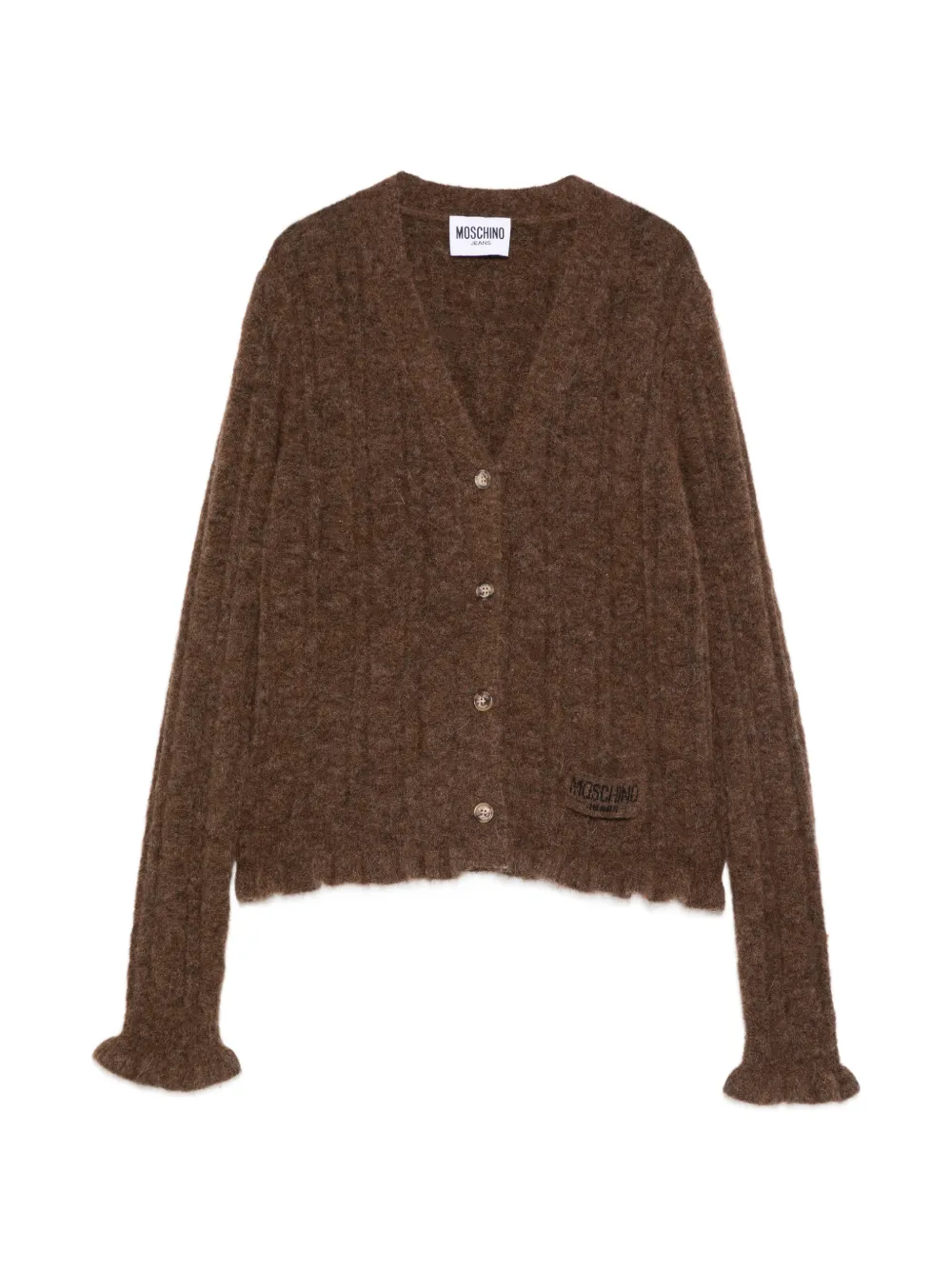 MOSCHINO JEANS Cardigan con bottoni - Marrone