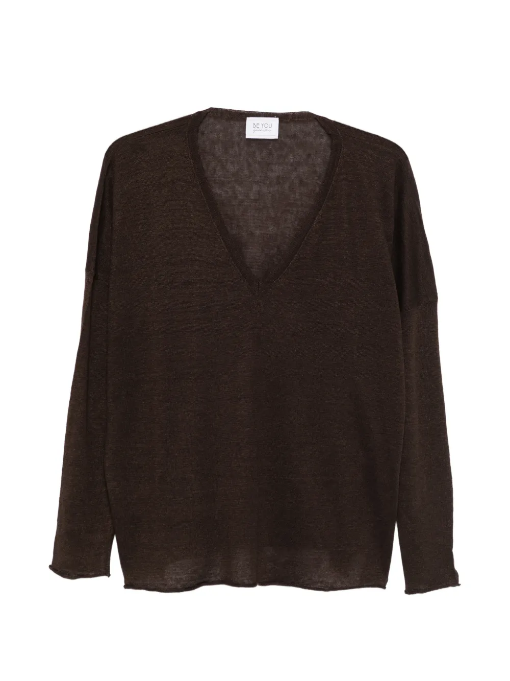 BeYou V-neck sweater - Marrone