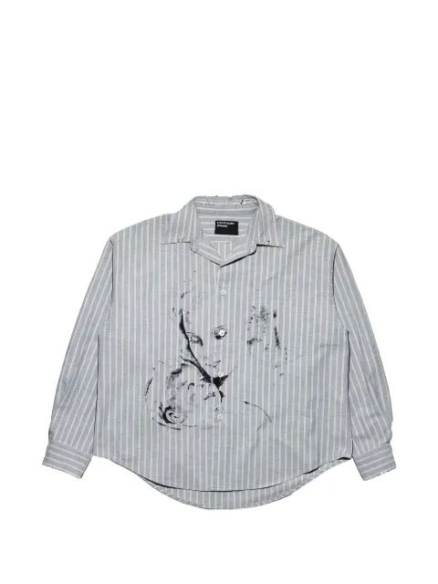 Enfants Riches Déprimés camisa con estampado gráfico y motivo de rayas
