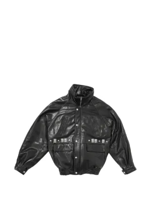 Zegna レザー ボンバージャケット | ブラウン | FARFETCH JP