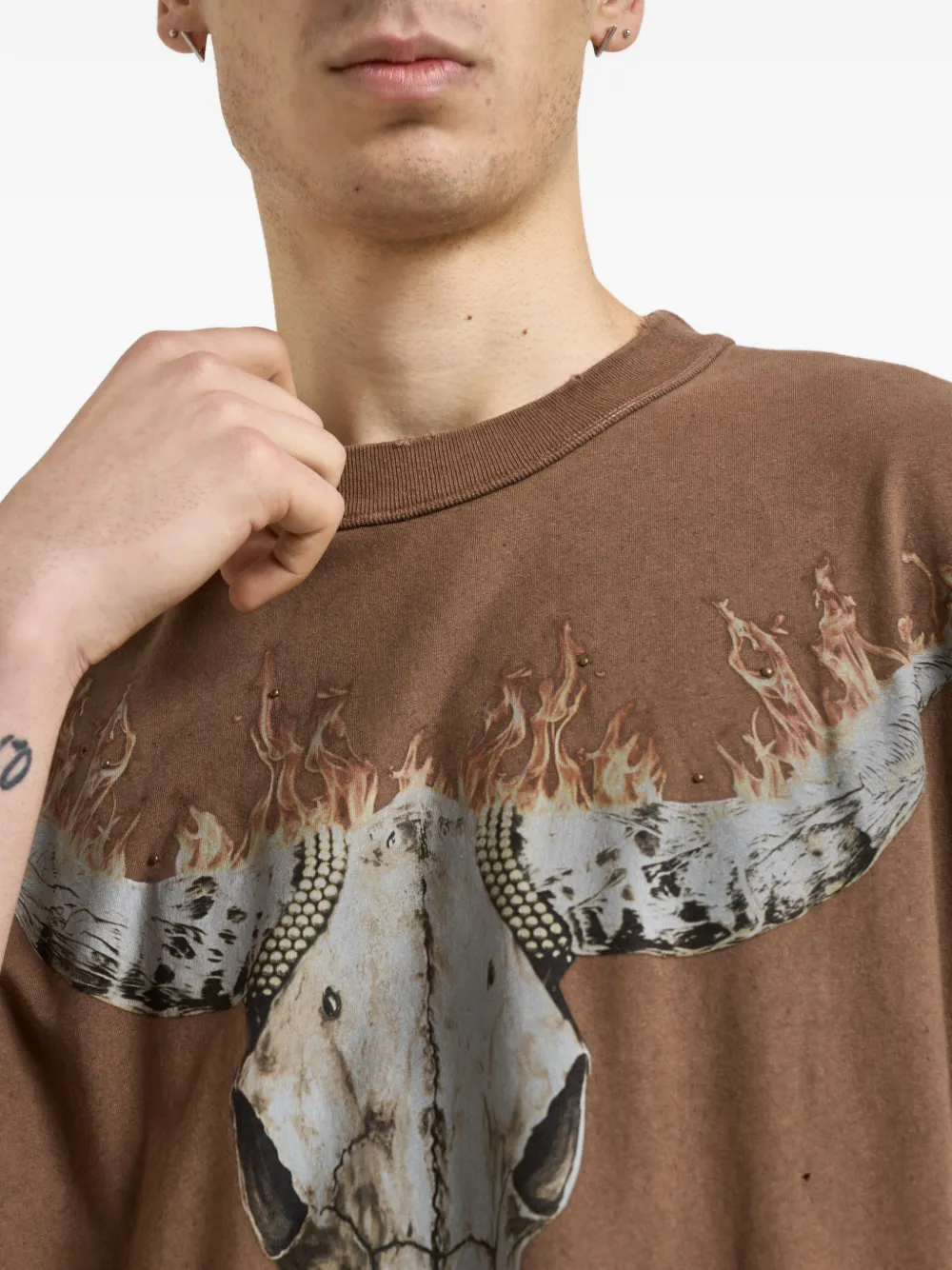 Represent British Cowboys grafisch T-shirt Bruin