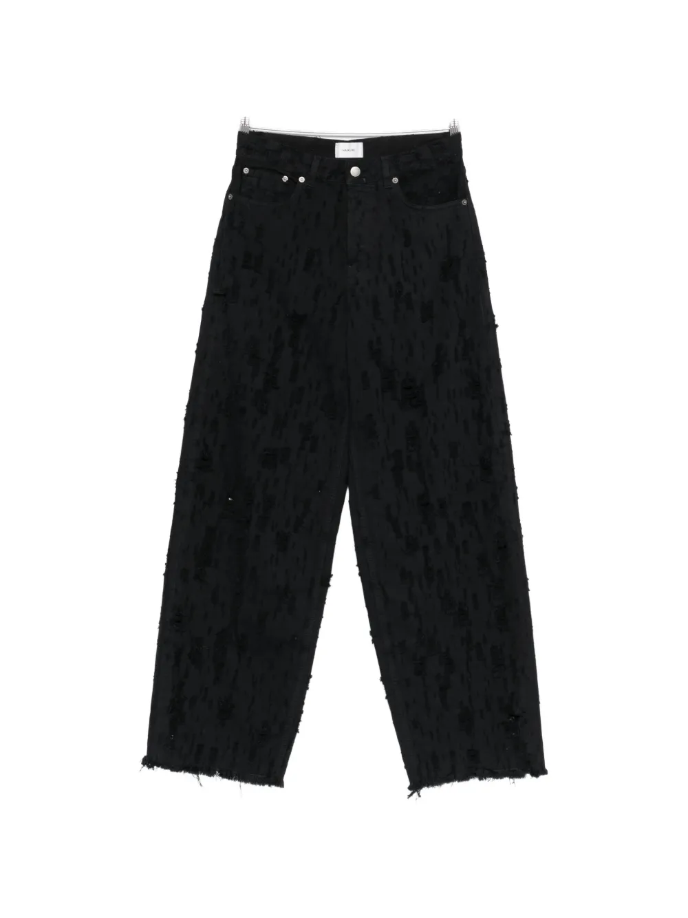 Haikure Bethany Bull destroyed-effect jeans - Nero