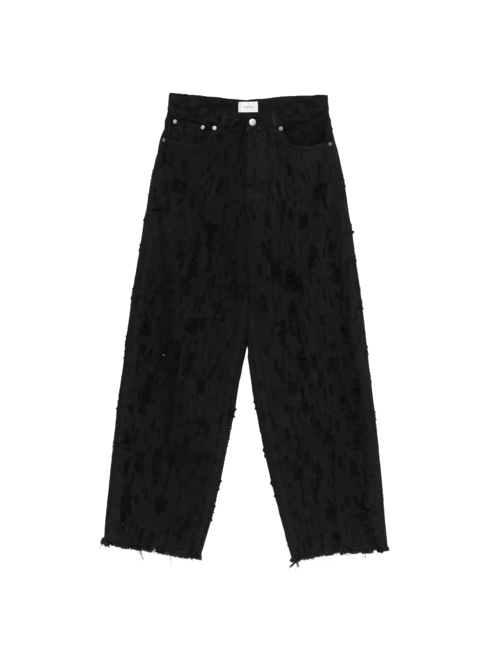 Haikure Bethany Bull destroyed-effect jeans - Nero