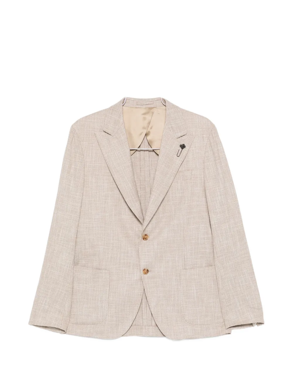 Lardini patterned jacket | Neutrals