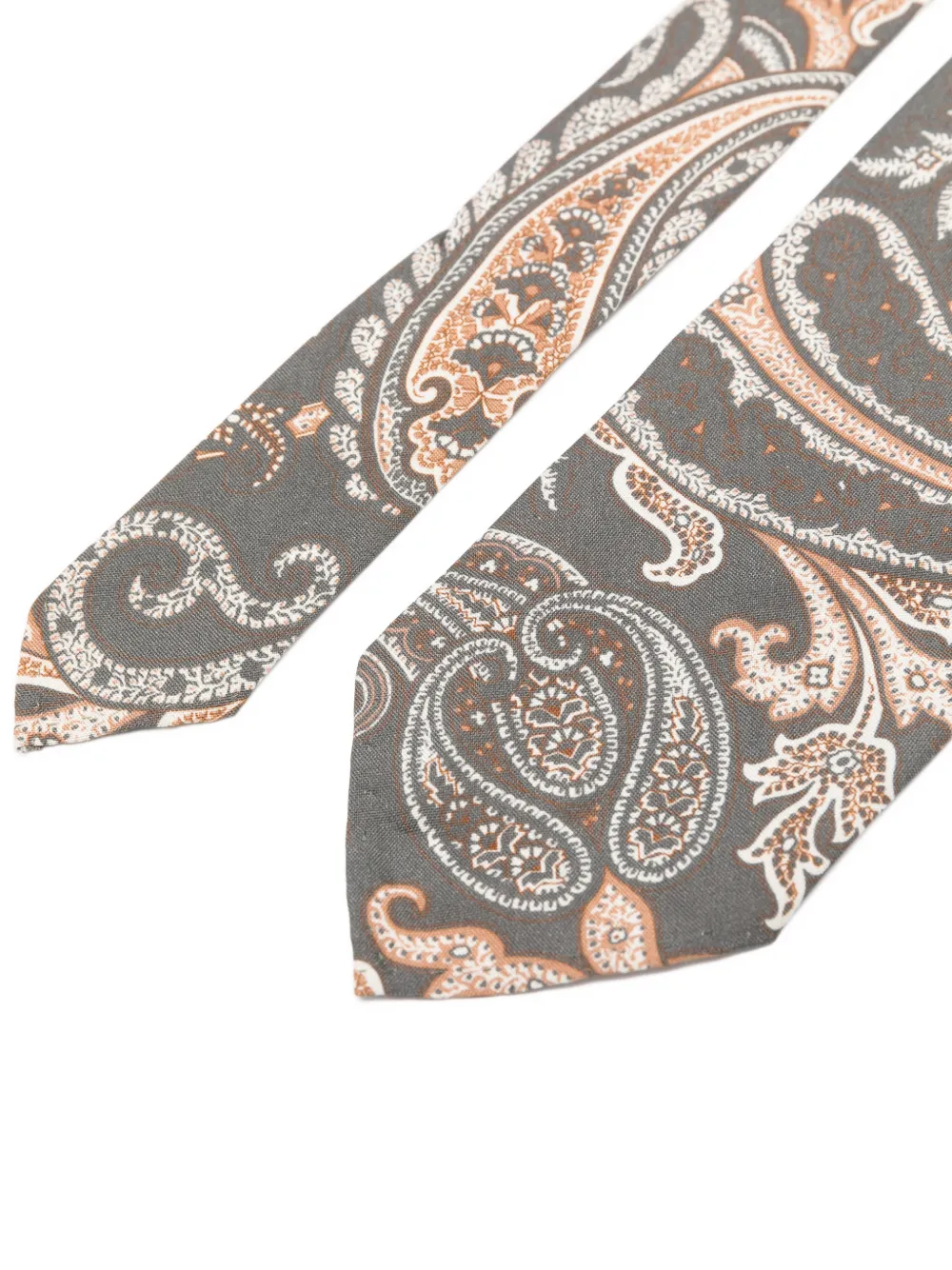 Lardini Stropdas met paisley-print Grijs
