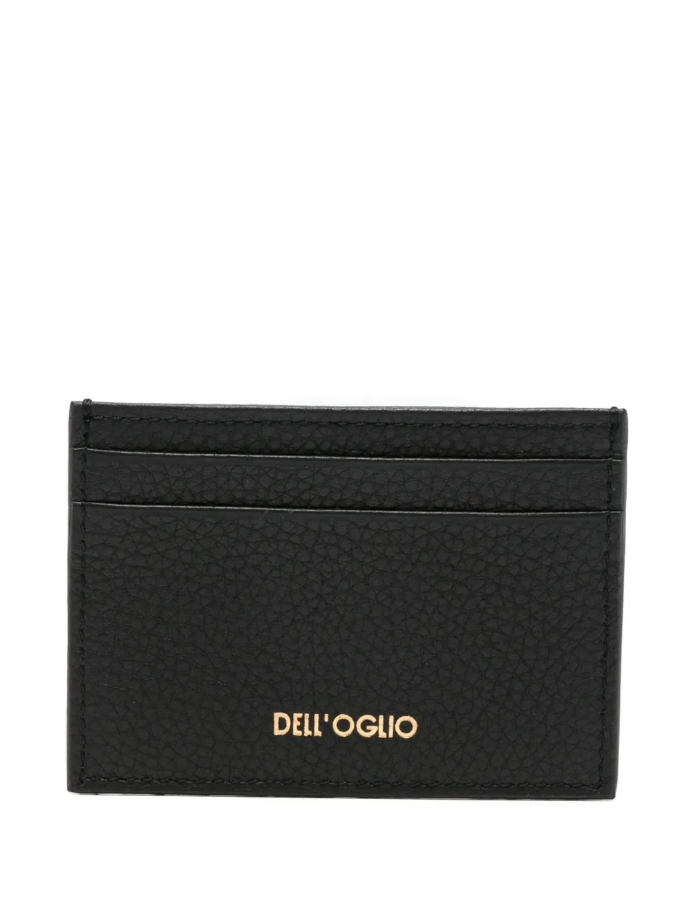 Dell'oglio pebbled card holder - Nero