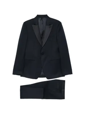 Lardini ストライプ スーツ | ブルー | FARFETCH JP