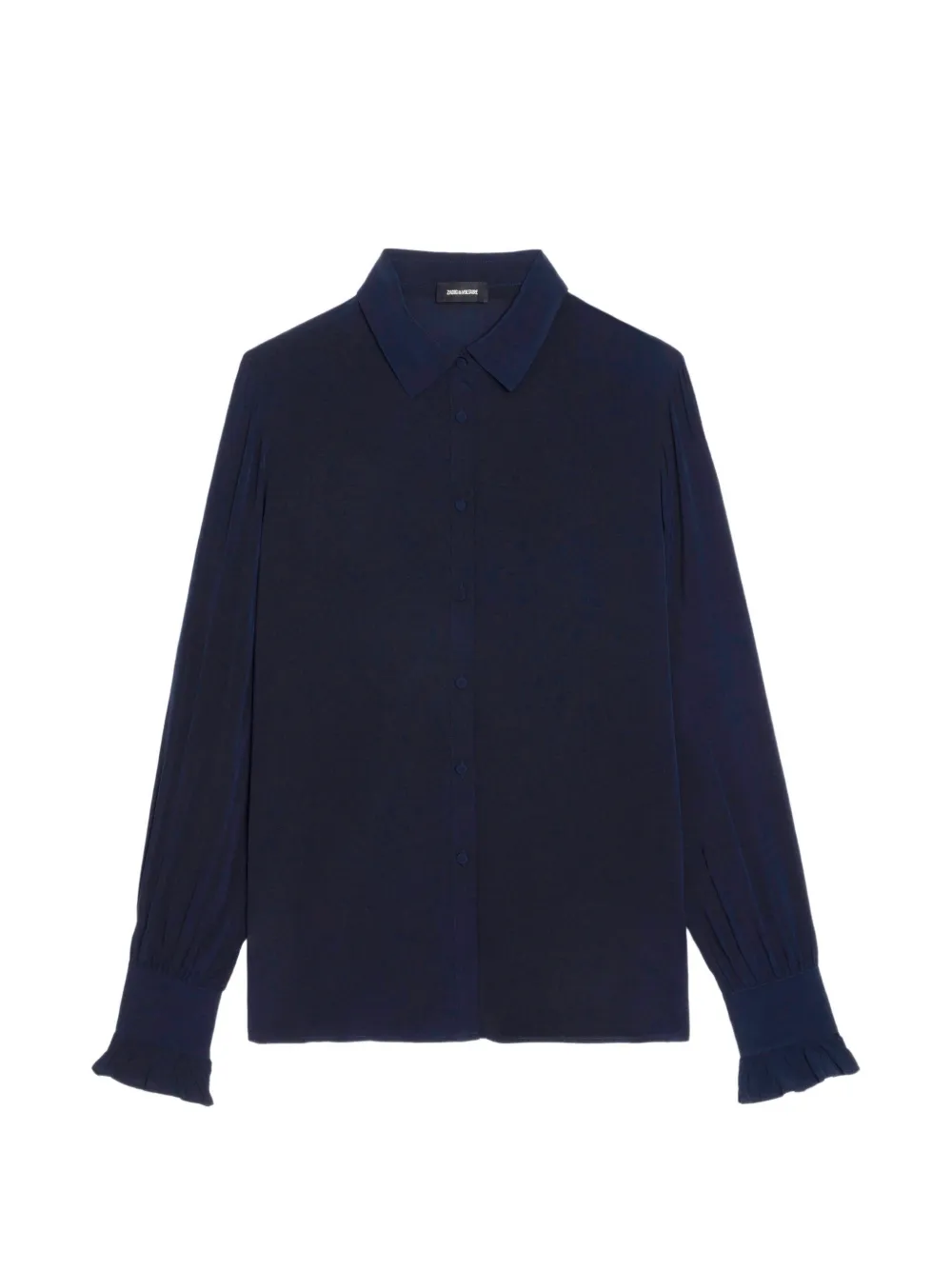 Zadig&Voltaire Thely ruffled-cuffs long-sleeves shirt - Blu