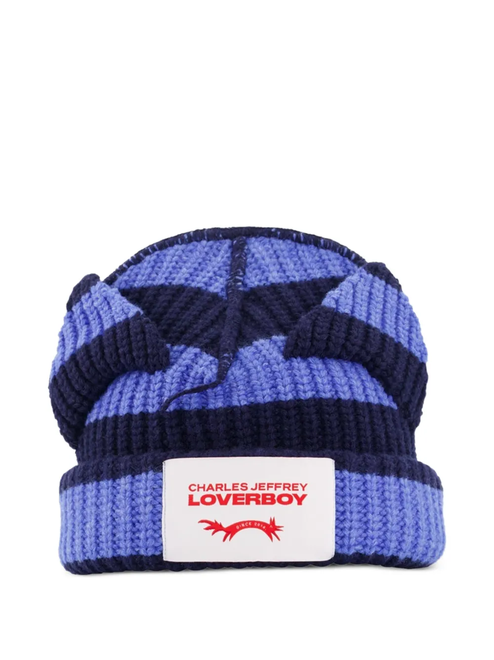 Charles Jeffrey Loverboy Chunky Ears beanie hat - Blu