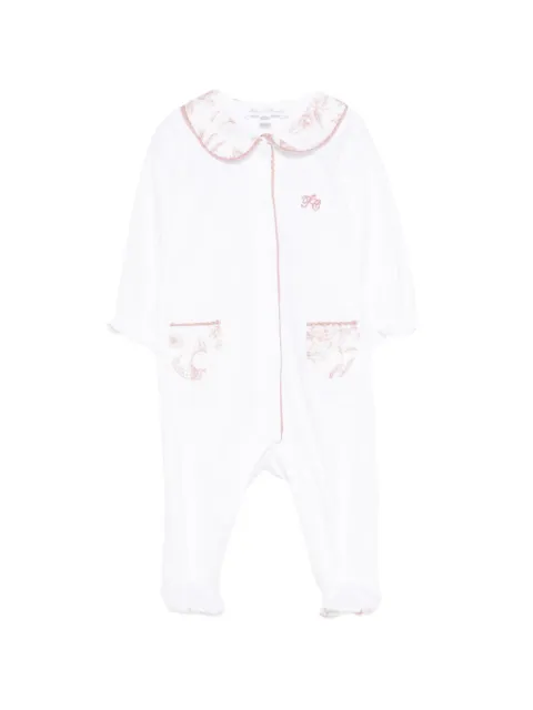 Tartine Et Chocolat floral-print collar pajamas