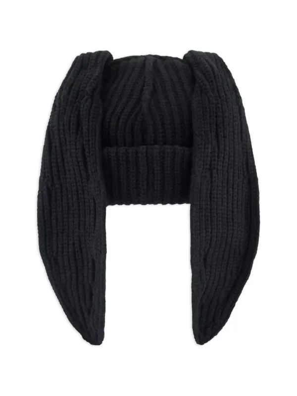 Charles Jeffrey Loverboy Chunky Bunny Beanie Hat | Black | FARFETCH AO