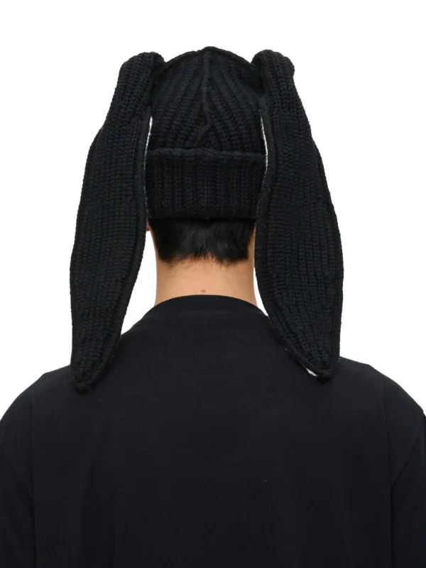 Charles Jeffrey Loverboy Chunky Bunny Beanie Hat | Black | FARFETCH
