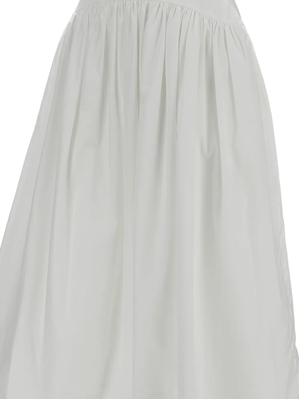  Simone Rocha Gathered Midi Skirt - White 