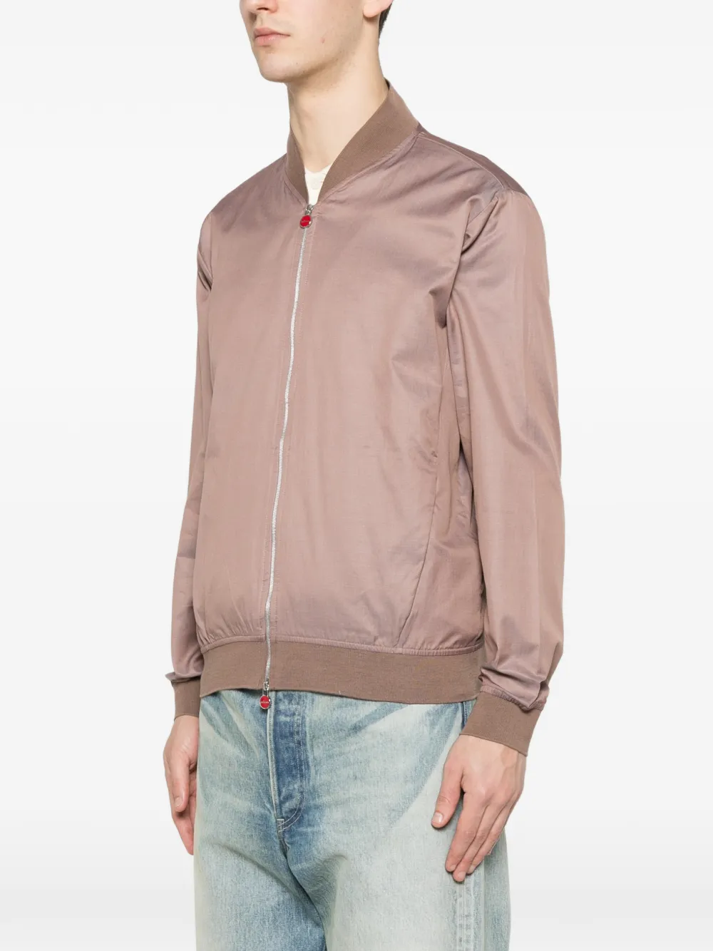  Kiton Zip-up Bomber Jacket - Neutrals 