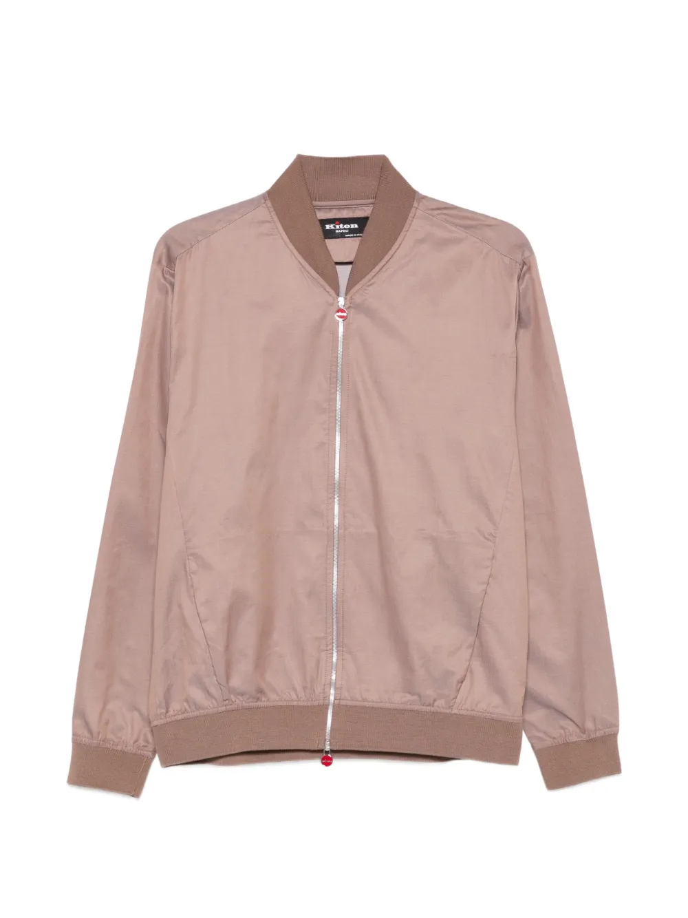 Kiton Bomber con zip - Toni neutri