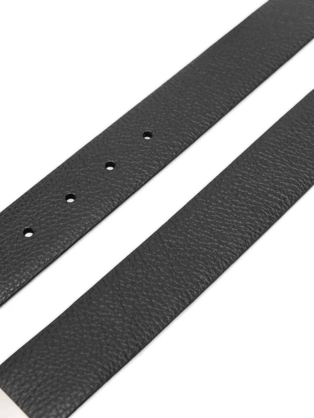  Canali Grained Belt - Black 