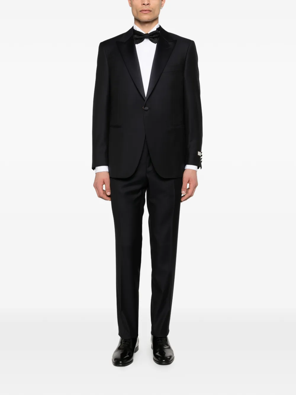 Canali Pak met enkele rij knopen en logopatch Blauw