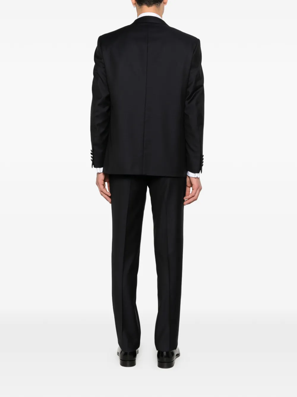 Canali Pak met enkele rij knopen en logopatch Blauw