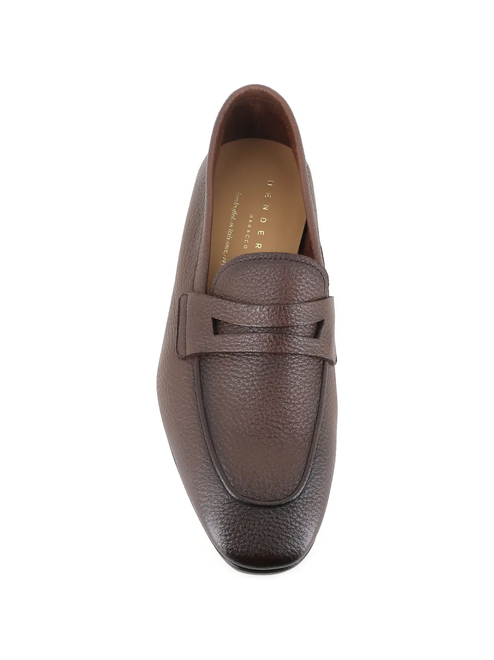 Henderson Baracco Loafers van bewerkt leer Bruin